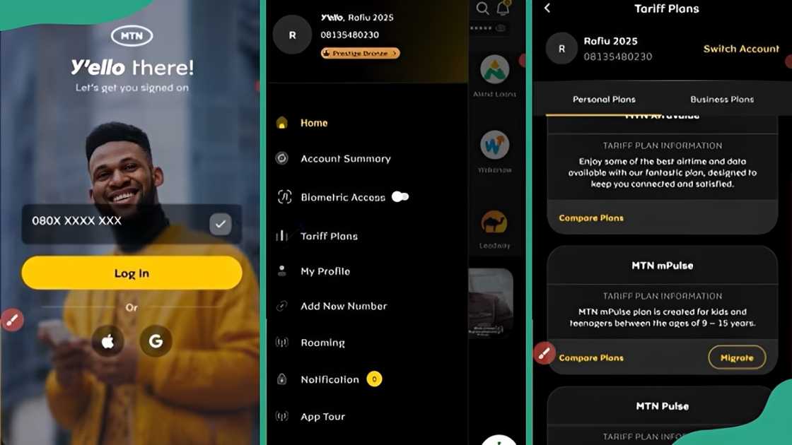 A screenshot of how to migrate to MTN Mpulse via MyMTN app