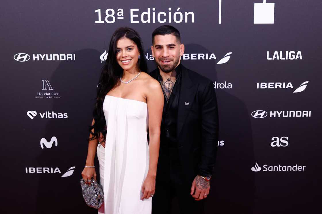Ilia Topuria and Giorgina Uzcategui Badell at the Palacio Neptuno