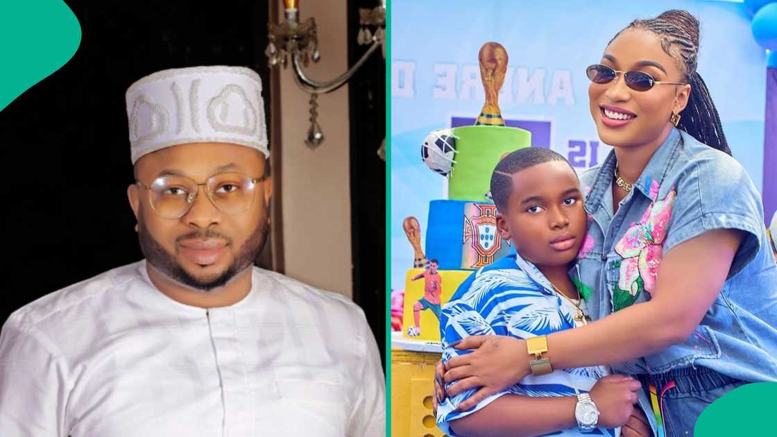 Tonto Dikeh and Olakunle Churchill celebrate their son King Andre's 9th birthday. Tonto Dikeh and Olakunle Churchill celebrate their son King Andre's 9th birthday.