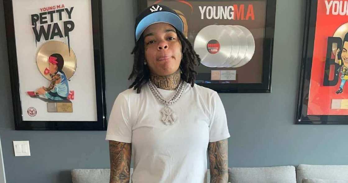Young MA has been hit with pregnancy rumours. Young MA has been hit with pregnancy rumours.