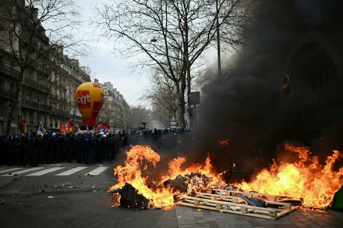 There was some trouble in Paris, and some arrests There was some trouble in Paris, and some arrests