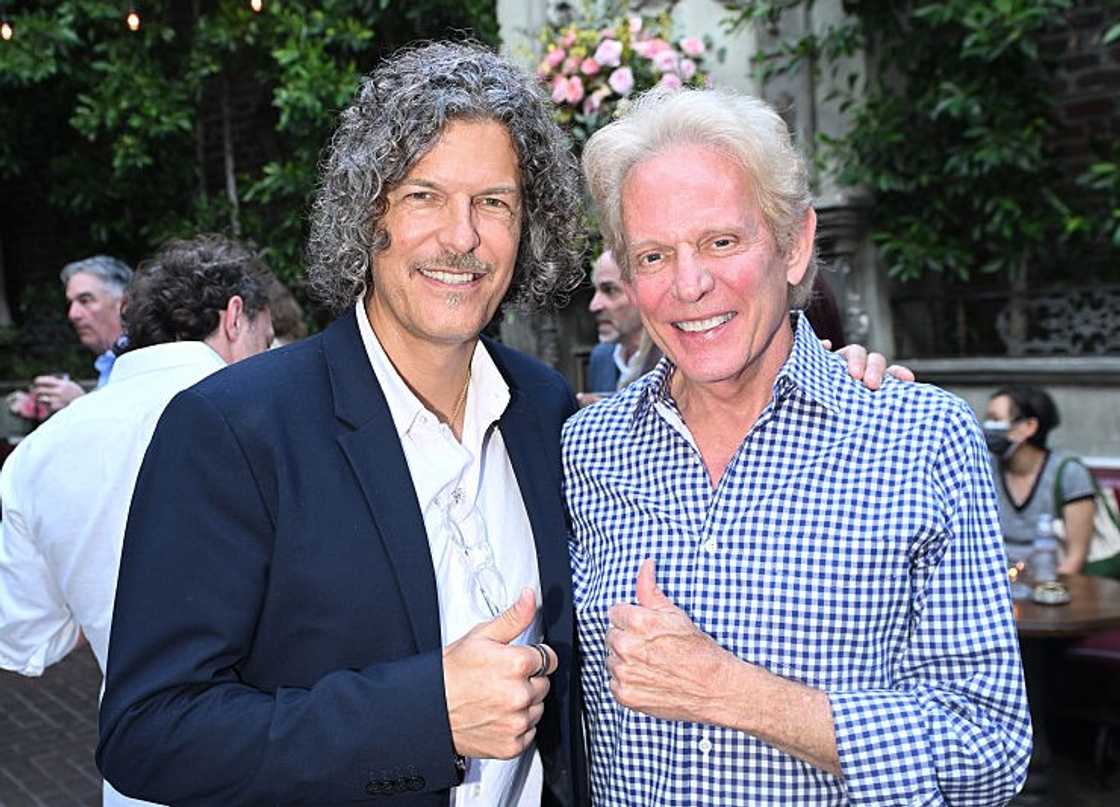 Swiss businessman Frédéric Thiébaud and Don Felder Swiss businessman Frédéric Thiébaud and Don Felder