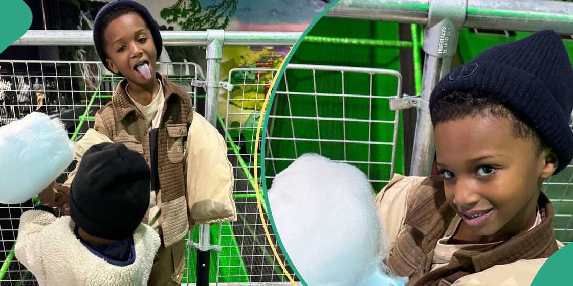 Wizkid and Jada P's kids have fun at an outing. Wizkid and Jada P's kids have fun at an outing.