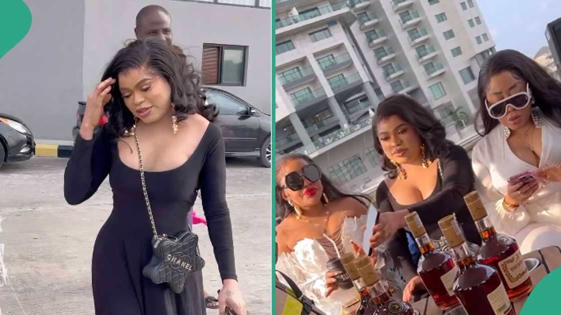 Videos from Bobrisky's release party trends.