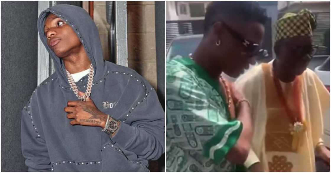 Nigeriqan singer Wizkid and his dad Nigeriqan singer Wizkid and his dad