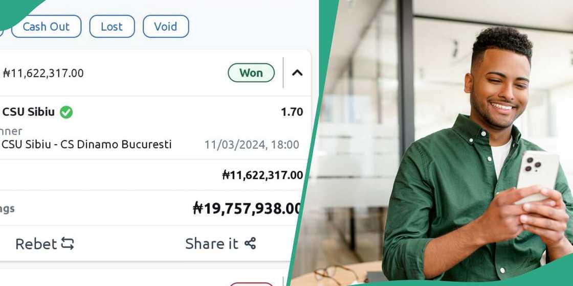 Illustrated photo of man who won millions from betting Illustrated photo of man who won millions from betting