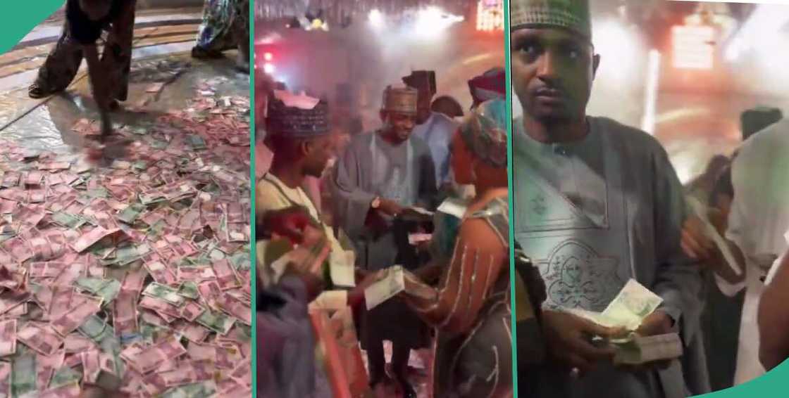 Man dares EFCC to go after some big men, shares video of them spraying naira at event Man dares EFCC to go after some big men, shares video of them spraying naira at event