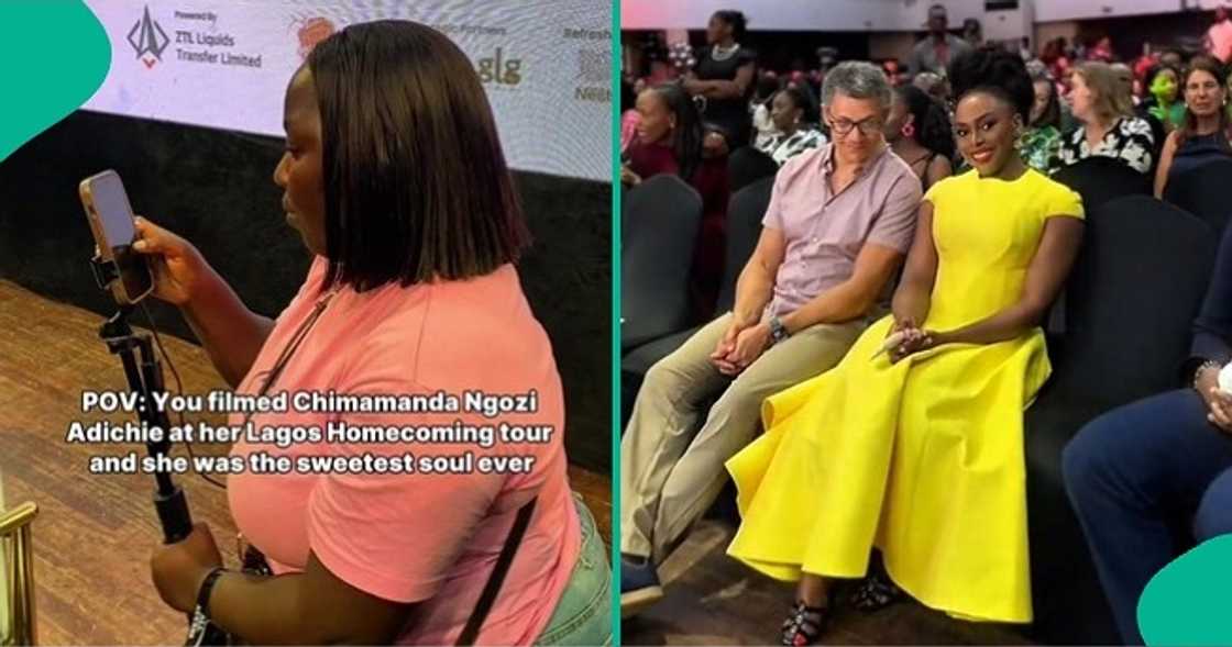 Female photographer praises Chimamanda Adichie, calls her the sweetest soul ever. Female photographer praises Chimamanda Adichie, calls her the sweetest soul ever.