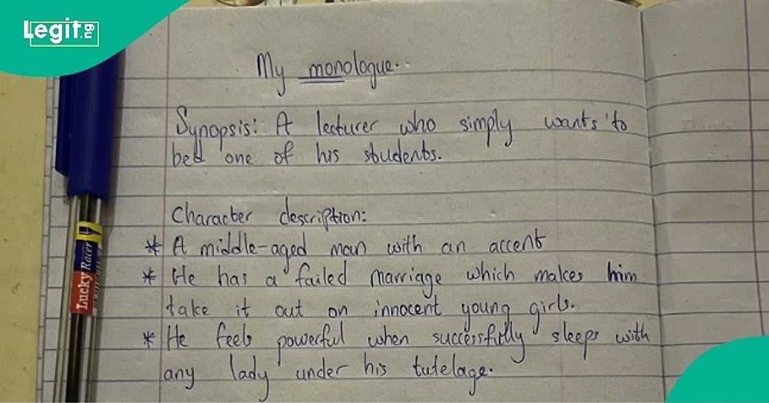 Man shows off his handwriting that 'matches his face' Man shows off his handwriting that 'matches his face'