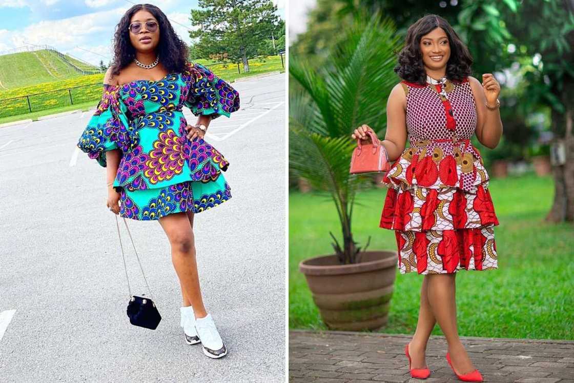 Cute Ankara short flare gowns Cute Ankara short flare gowns