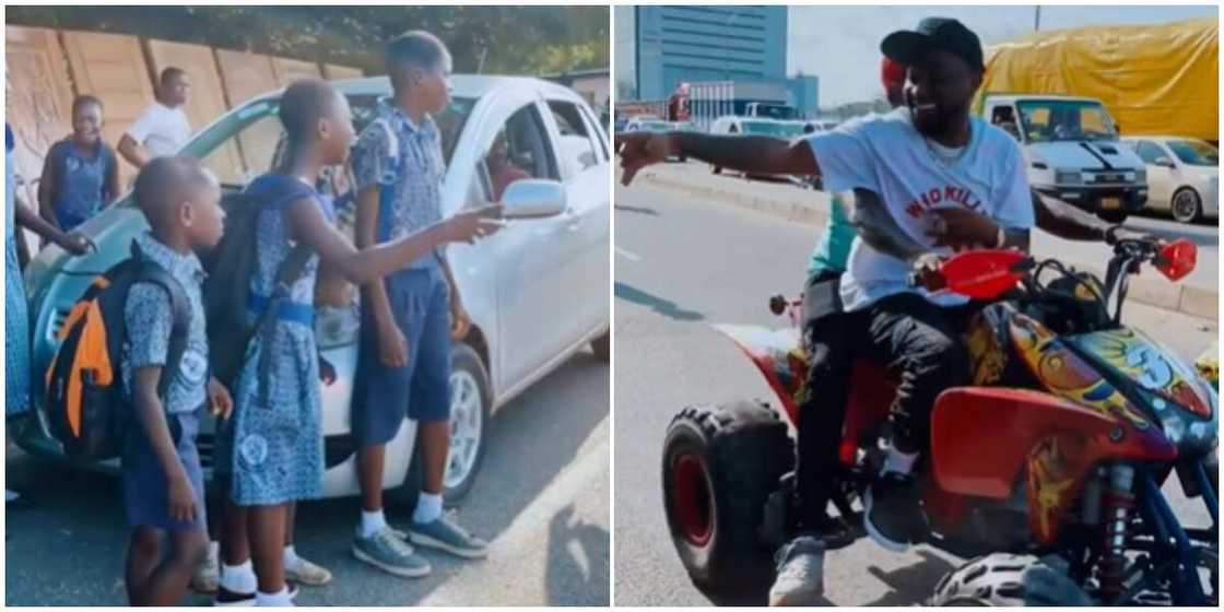Davido leaves primary school students on roadside Davido leaves primary school students on roadside