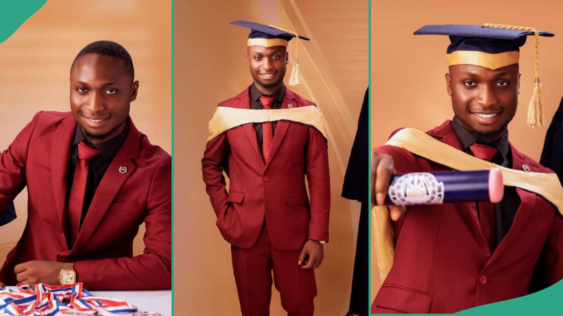 Man celebrate his graduation from OOU.