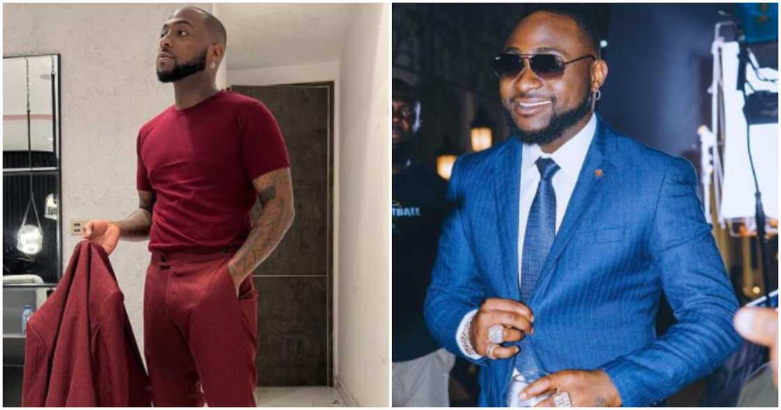 Davido wears suit in different photos