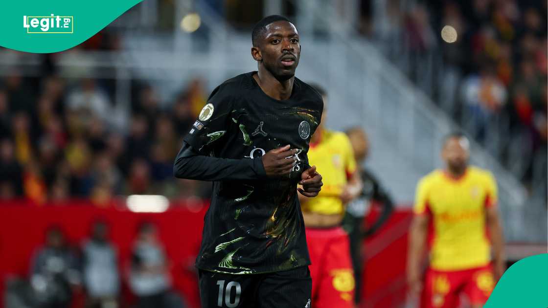 Ousmane Dembele, PSG, RC Lens, France, Ligue 1. Ousmane Dembele, PSG, RC Lens, France, Ligue 1.