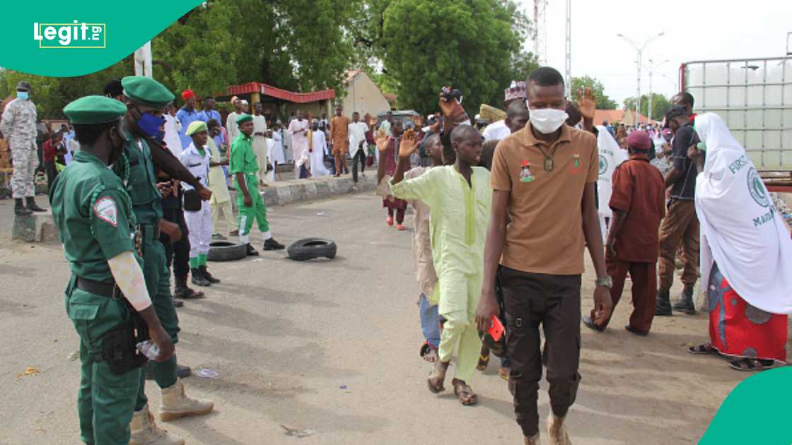 Kano Hisbah, unmarried couples, Islamic moral code, Sharia law, youth behaviour, vehicle patrols, Kano State Kano Hisbah, unmarried couples, Islamic moral code, Sharia law, youth behaviour, vehicle patrols, Kano State