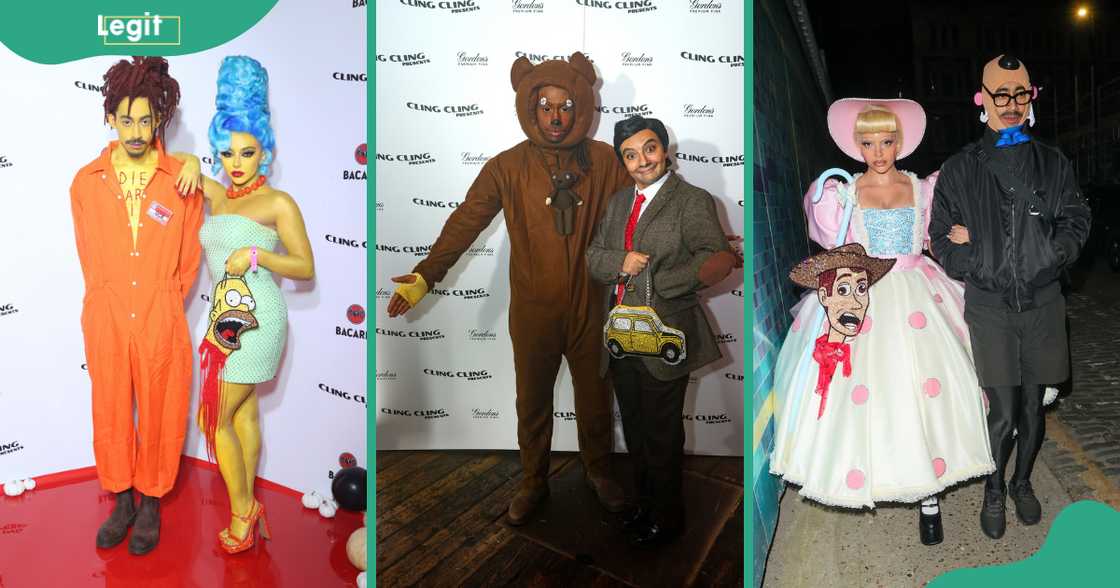 Jordan Stephens and Jade Thirlwall pose in different Halloween costumes during Maya Jama's Halloween parties in 2021, 2023 and 2024. Jordan Stephens and Jade Thirlwall pose in different Halloween costumes during Maya Jama's Halloween parties in 2021, 2023 and 2024.