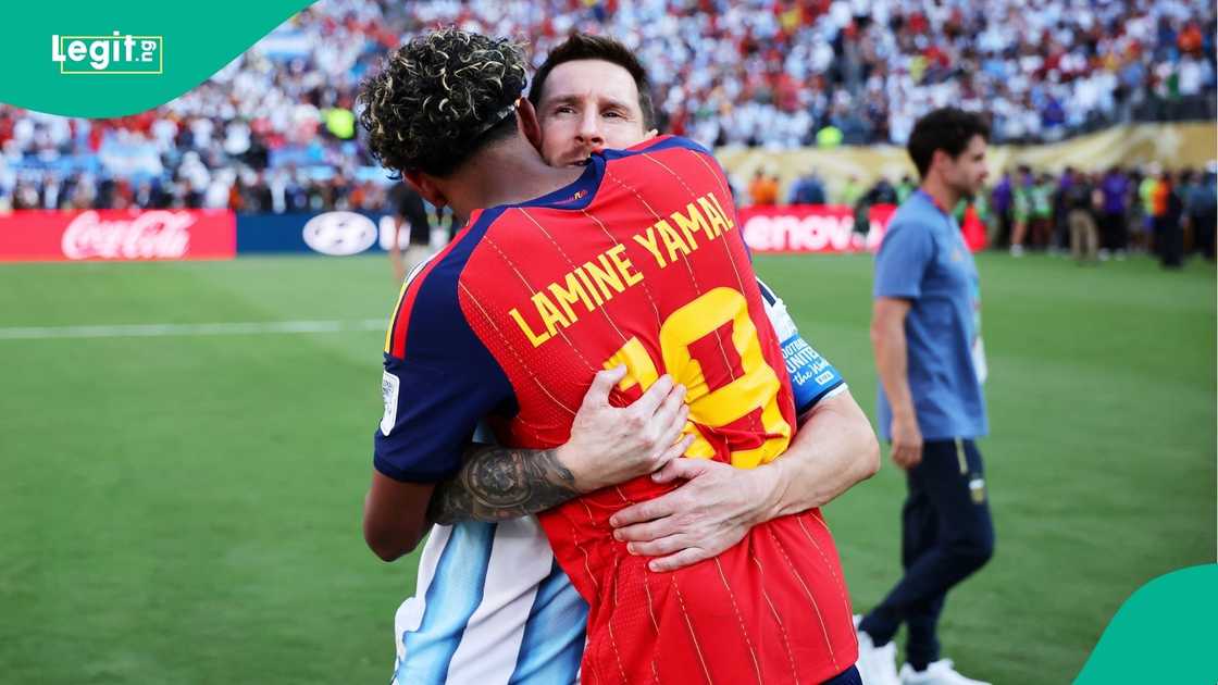 Lionel Messi, Lamine Yamal, FIFA, World Cup 2026, Spain, Argentina, New York New Jersey Stadium, USA. Lionel Messi, Lamine Yamal, FIFA, World Cup 2026, Spain, Argentina, New York New Jersey Stadium, USA.
