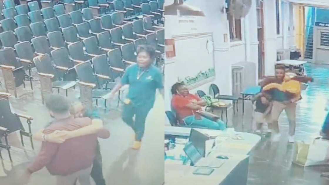 Pupils appreciate their teacher with a big hug Pupils appreciate their teacher with a big hug