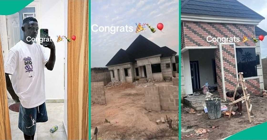 Man shows off house he built from scratch Man shows off house he built from scratch