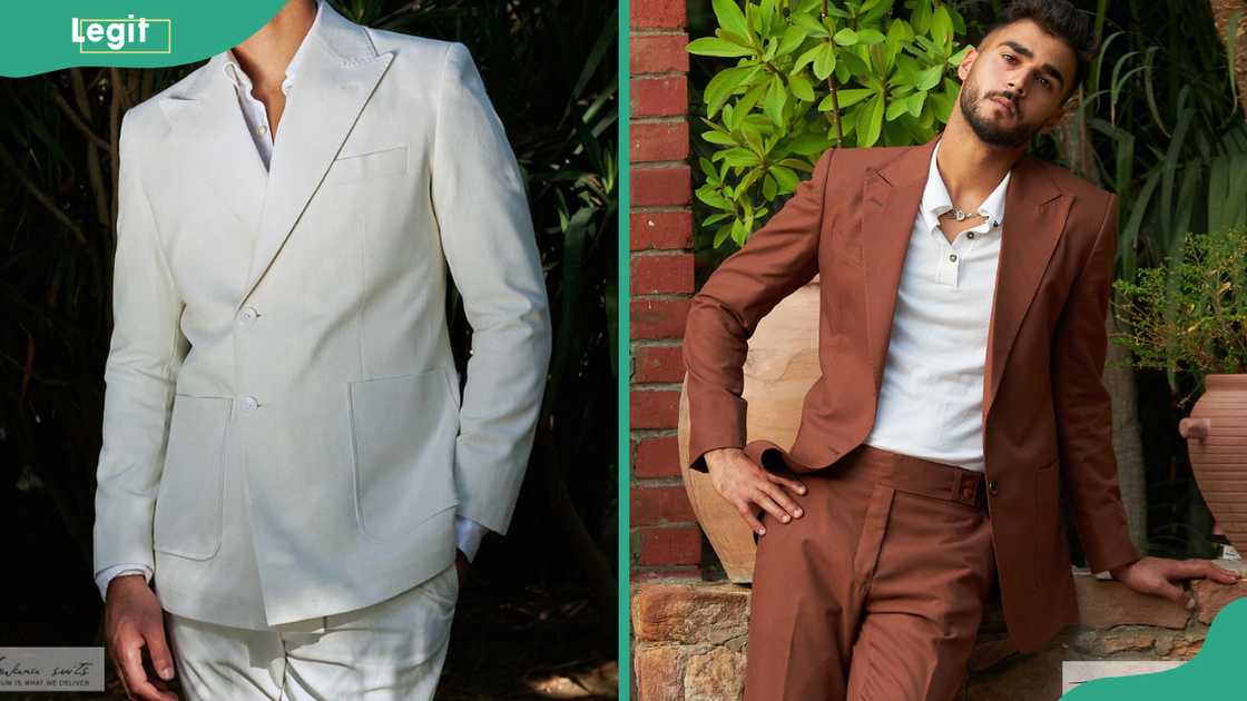 Italian suit of two colours