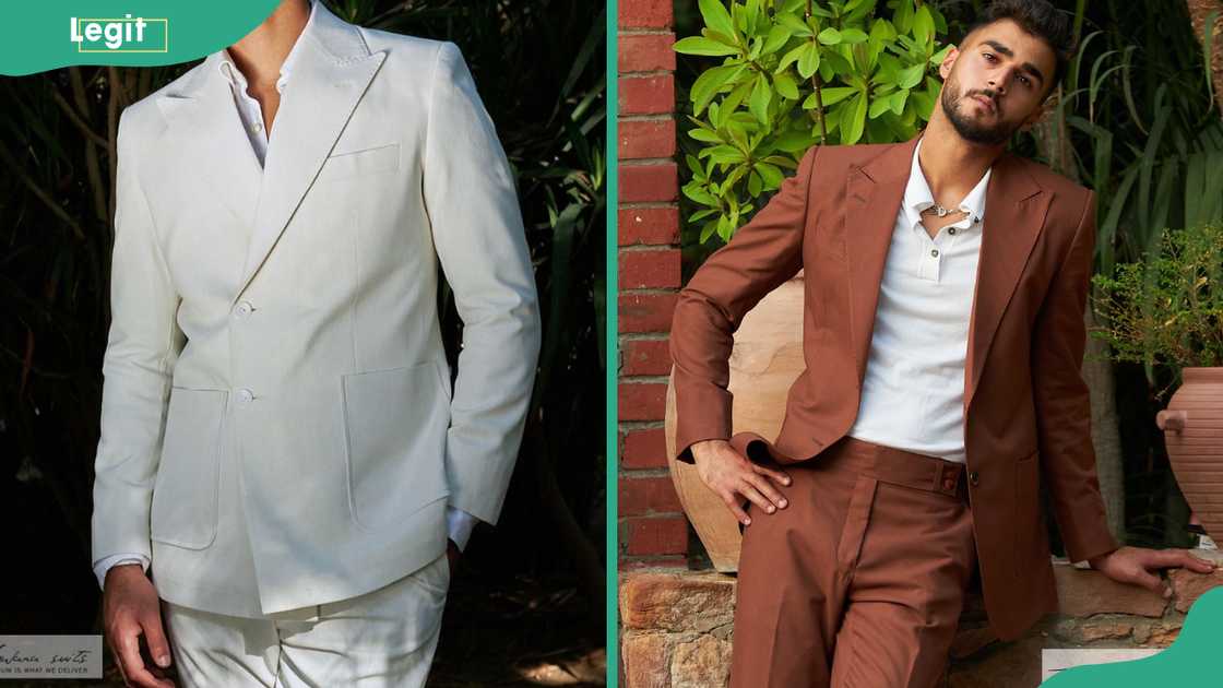 Italian suit of two colours Italian suit of two colours