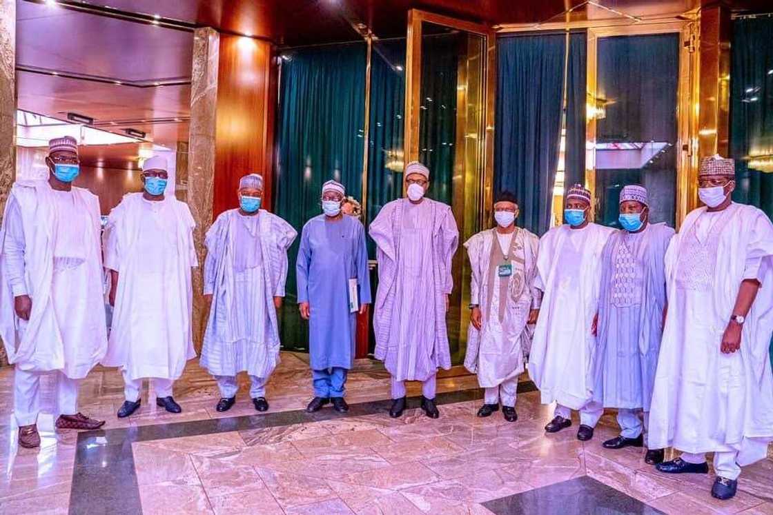Shugaba Muhammadu Buhari ya gana da gwamnonin Arewacin Najeriya Shugaba Muhammadu Buhari ya gana da gwamnonin Arewacin Najeriya