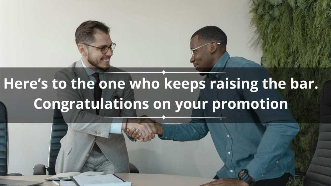 Promotion wishes to a boss