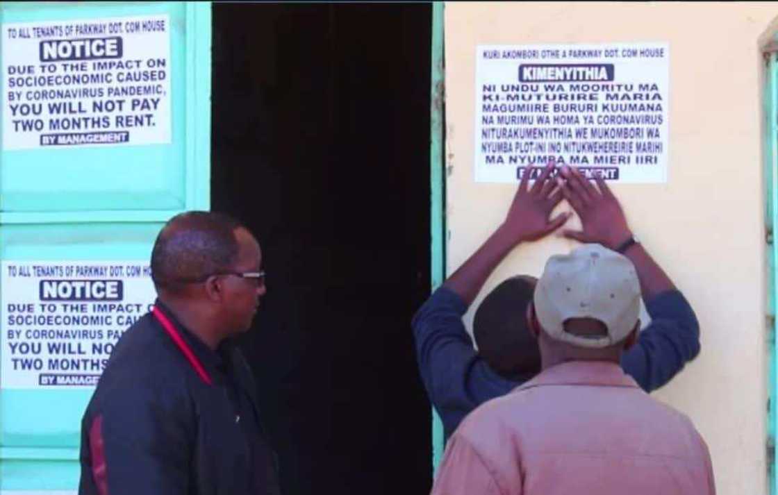 Kind Nyandarua landlord asks tenants not to pay rent for two months Kind Nyandarua landlord asks tenants not to pay rent for two months