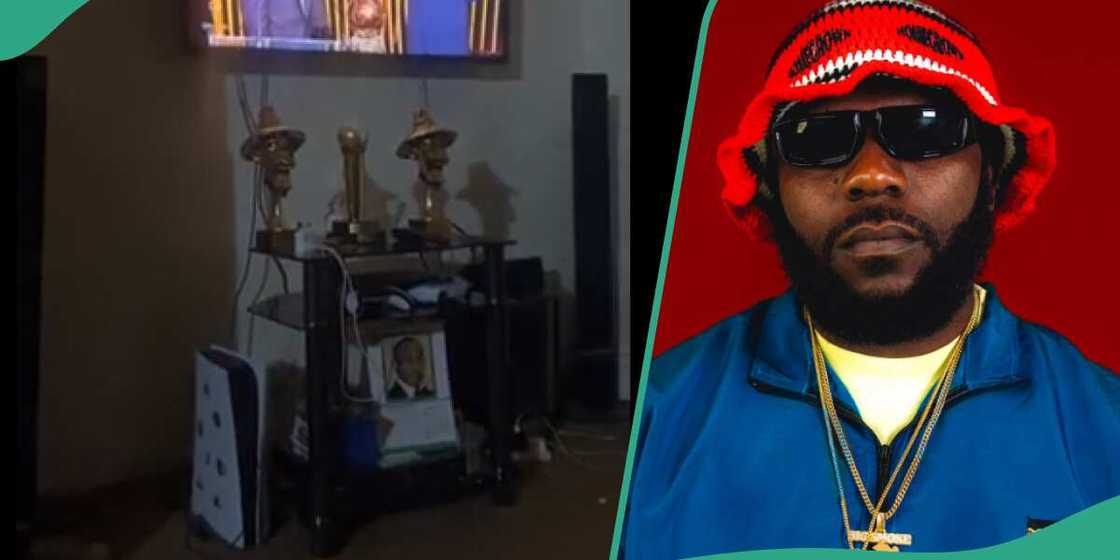 Odumodu Blvck's TV stand trends. Odumodu Blvck's TV stand trends.