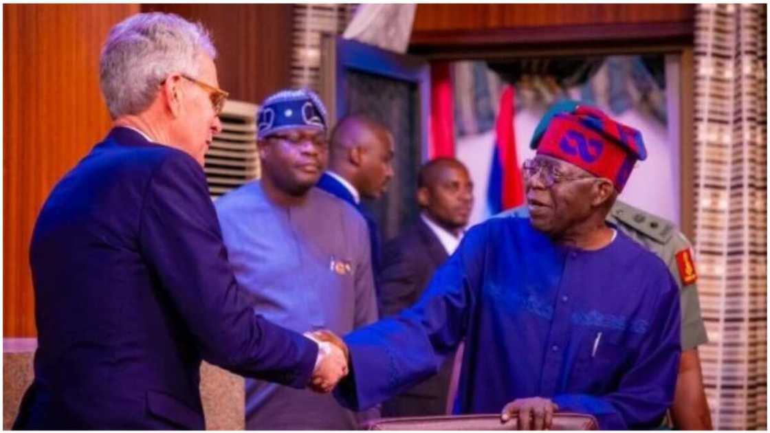 Bola Tinubu/Bill Gates/Dangote/Presidential Villa/Bill and Melinda Gate Foundation Bola Tinubu/Bill Gates/Dangote/Presidential Villa/Bill and Melinda Gate Foundation