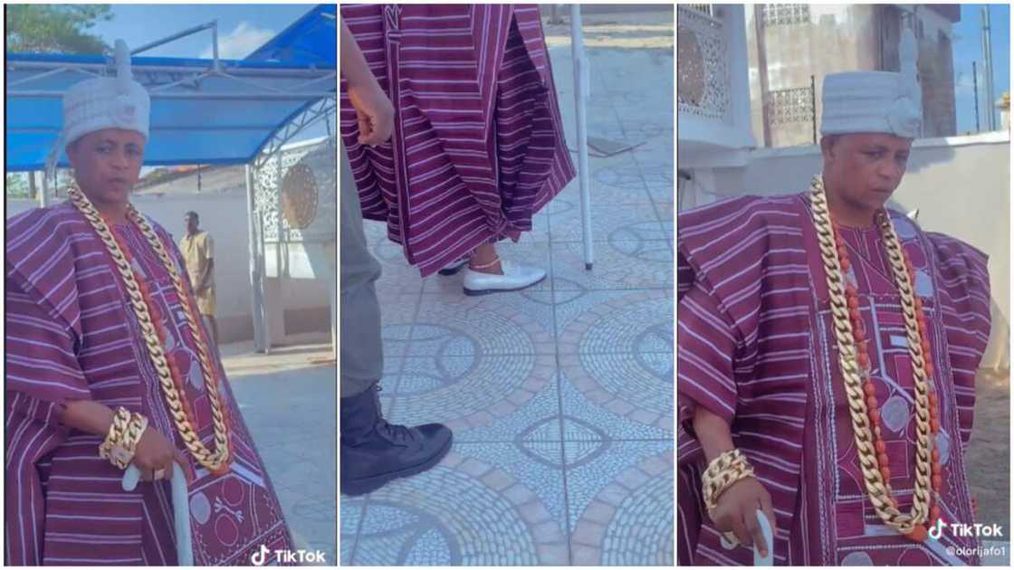 Royalty goals in Nigeria/king wearing gold chains. Royalty goals in Nigeria/king wearing gold chains.