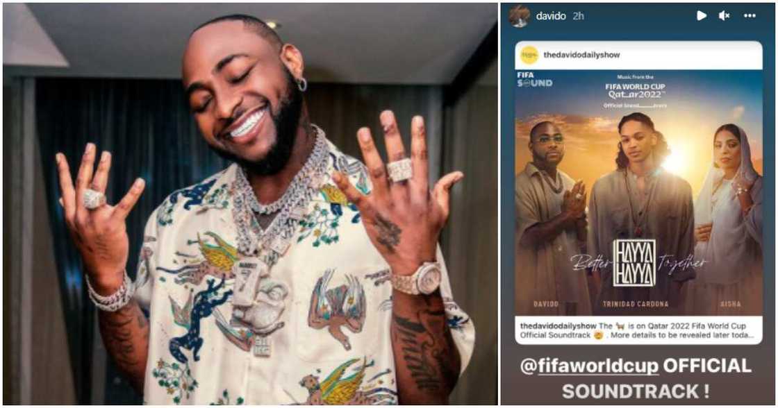 Davido featured on World Cup soundtrack