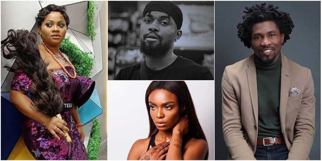 BBNaija: Boma, Tega, Peace and Michael BBNaija: Boma, Tega, Peace and Michael