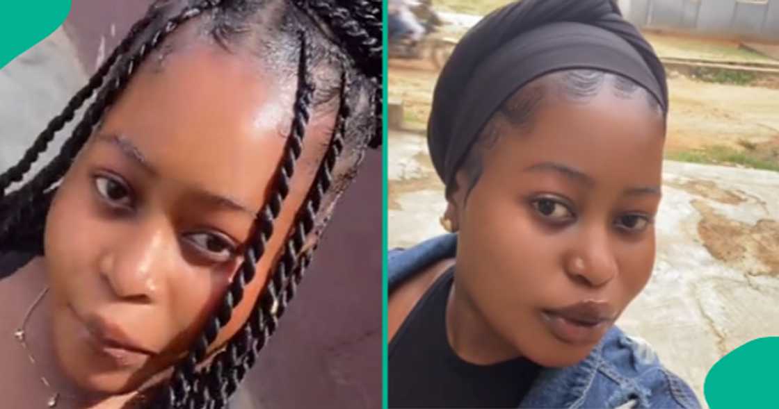 Nigerian lady posts a video of herself singing Hausa song while on a bike.