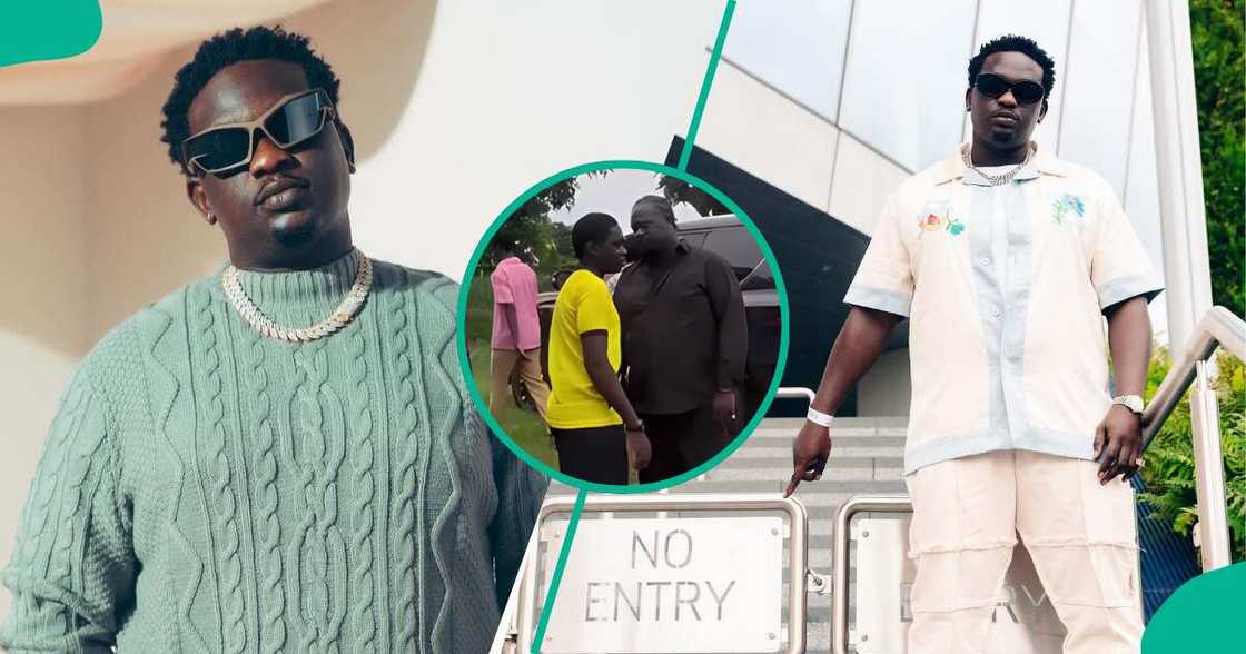 Wande Coal at his son's school in Ipaja. Wande Coal at his son's school in Ipaja.