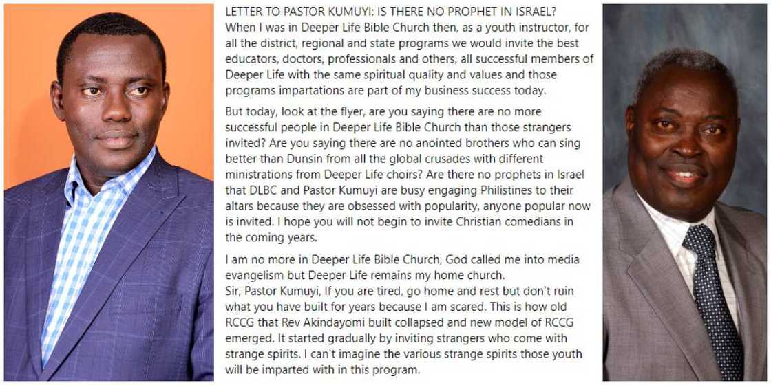 Former Deeper Life Church worker exposes ills in the popular church as he knocks Kumuyi in an open letter Former Deeper Life Church worker exposes ills in the popular church as he knocks Kumuyi in an open letter