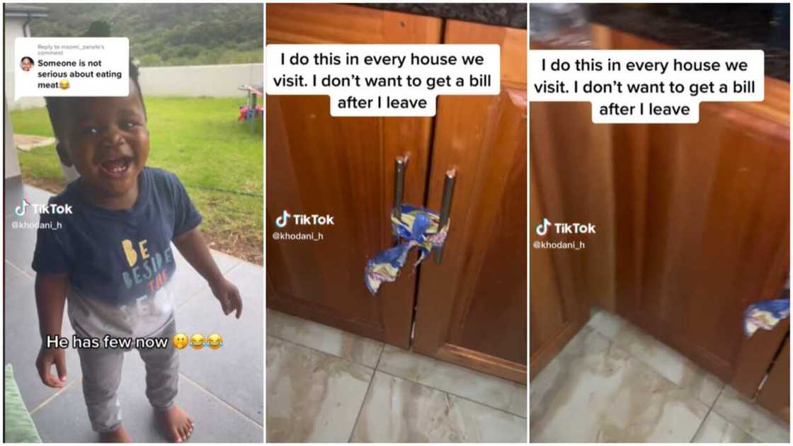 Mum and son/mother secured cupboards with clothes. Mum and son/mother secured cupboards with clothes.