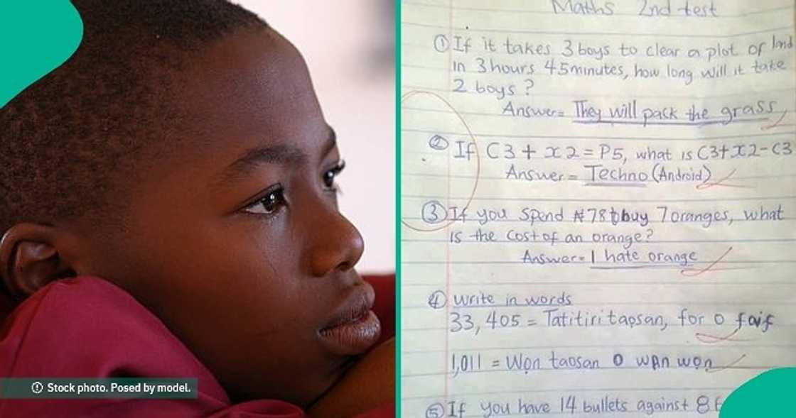 Teacher's brutal remark on primary school pupil's exam script surfaces. Teacher's brutal remark on primary school pupil's exam script surfaces.