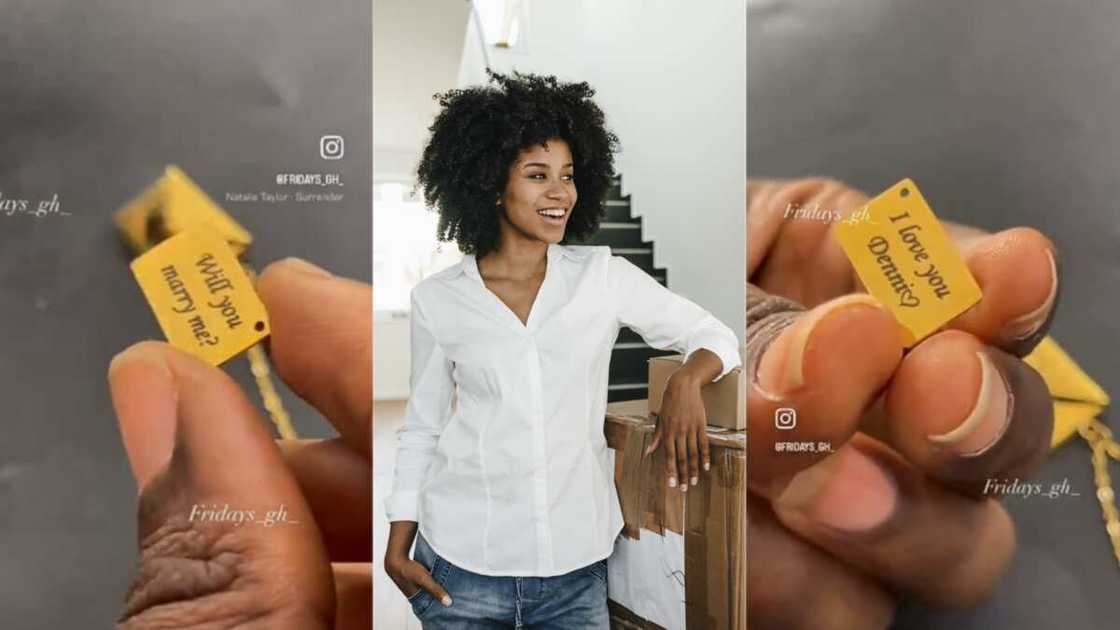 Lady gets gold necklace marriage proposal Lady gets gold necklace marriage proposal