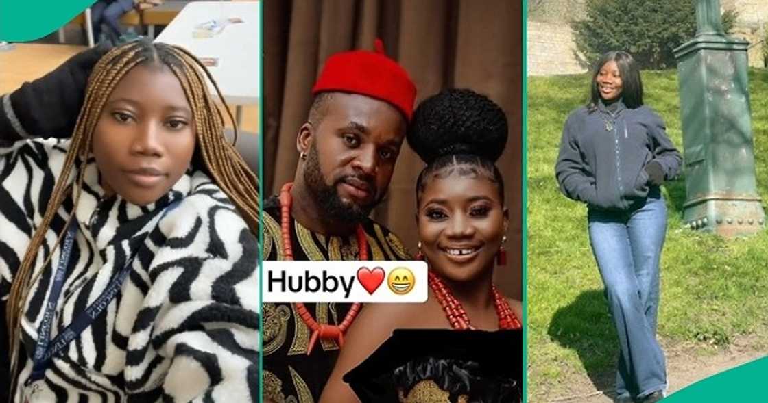 Nigerian lady hails husband who brought her abroad