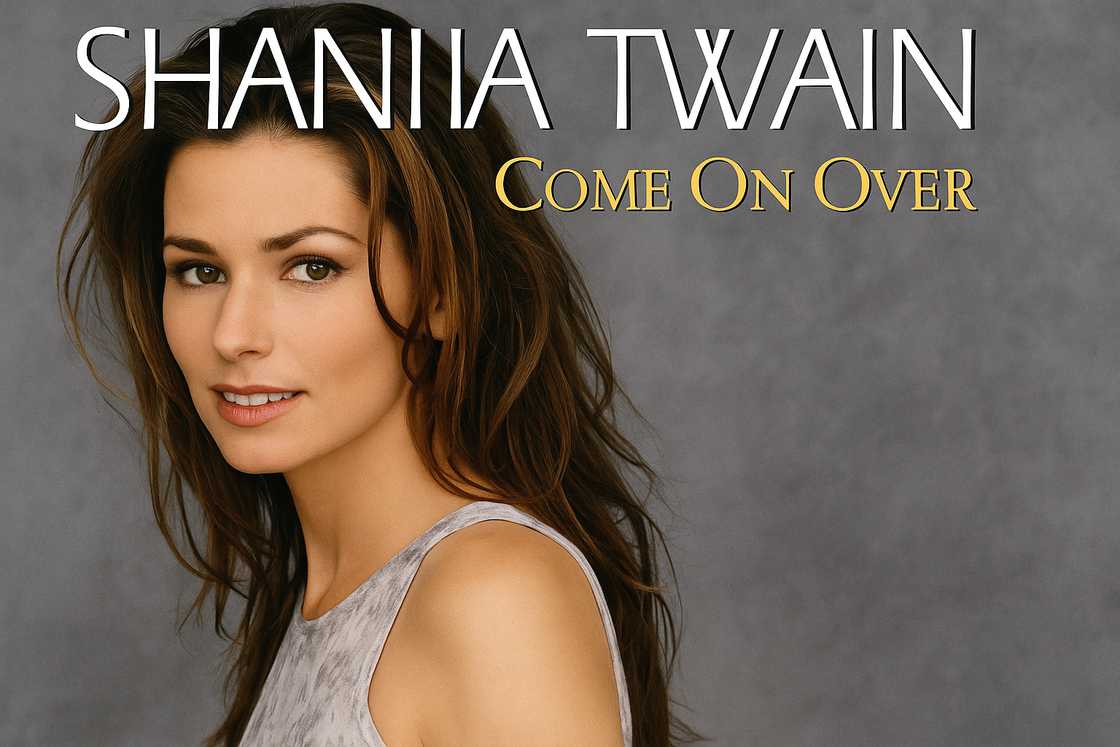 A cover photo of Come On Over album. A cover photo of Come On Over album.