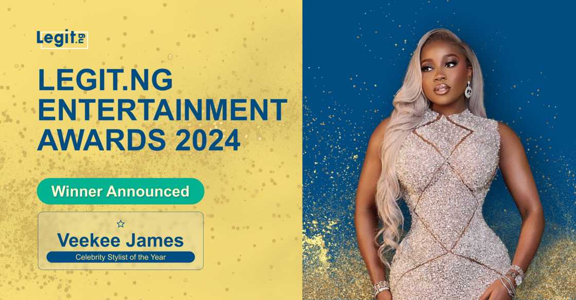 Veekee James, Ruth Erikan James, Legit.ng Entertainment Awards, Winners, Announcement Veekee James, Ruth Erikan James, Legit.ng Entertainment Awards, Winners, Announcement