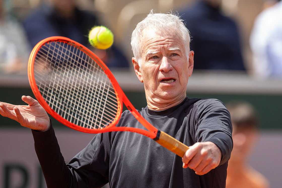 John McEnroe at Roland Garros John McEnroe at Roland Garros
