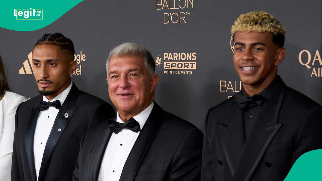 Raphinha, Joan Laporta, Lamine Yamal, Barcelona, Paris, Ballon d'Or. Raphinha, Joan Laporta, Lamine Yamal, Barcelona, Paris, Ballon d'Or.