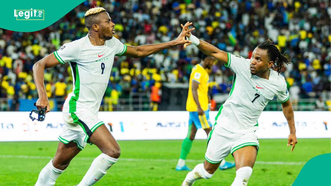 Victor Osimhen, Ademola Lookman, Super Eagles, Nigeria, Amahoro Stadium, Kigali, Rwanda. Victor Osimhen, Ademola Lookman, Super Eagles, Nigeria, Amahoro Stadium, Kigali, Rwanda.