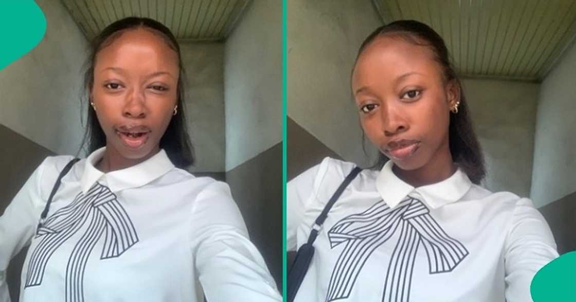 Lady takes down her burgundy-coloured braids to please her parents. Lady takes down her burgundy-coloured braids to please her parents.