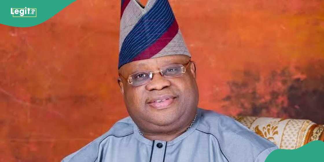 Osun Governor Ademola Adeleke attends Davido's eldest brother's wedding in Lagos. Osun Governor Ademola Adeleke attends Davido's eldest brother's wedding in Lagos.