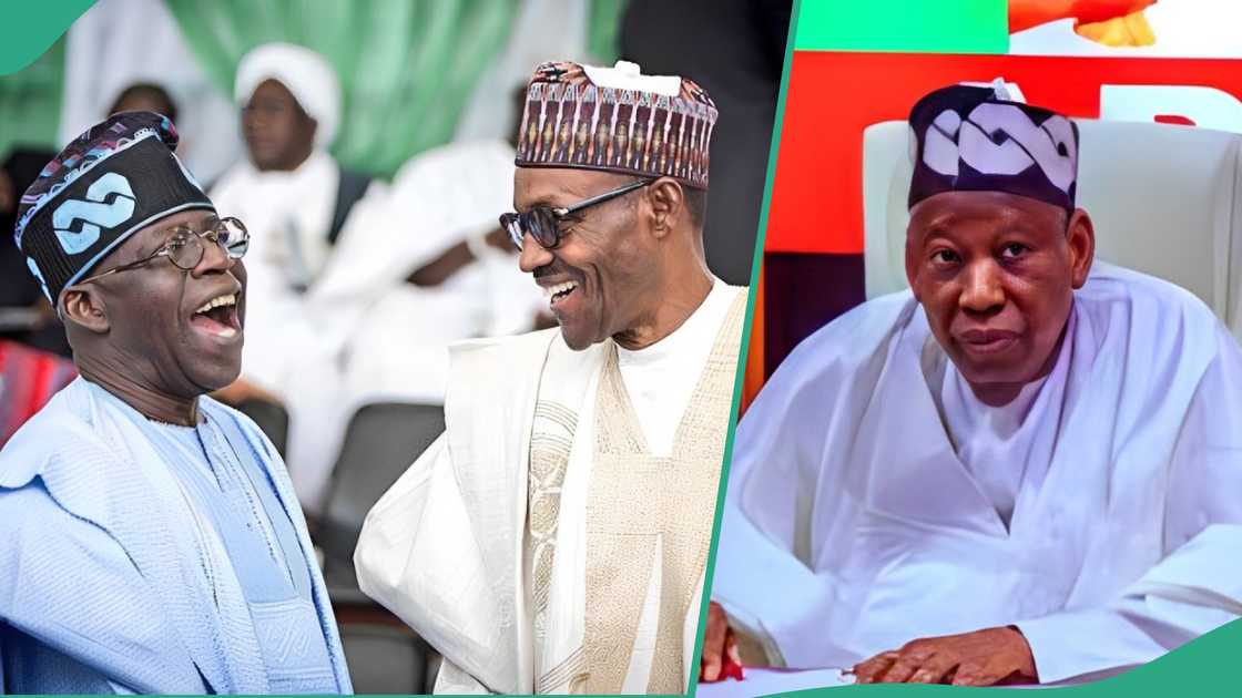 Bola Tinubu, Buhari da Ganduje.