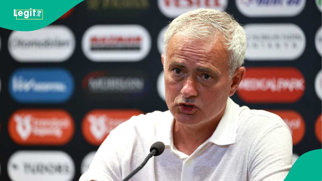 Jose Mourinho, Fenerbahce, Hatayspor, Mersin Stadium, Mersin, Turkiye, Super Lig. Jose Mourinho, Fenerbahce, Hatayspor, Mersin Stadium, Mersin, Turkiye, Super Lig.