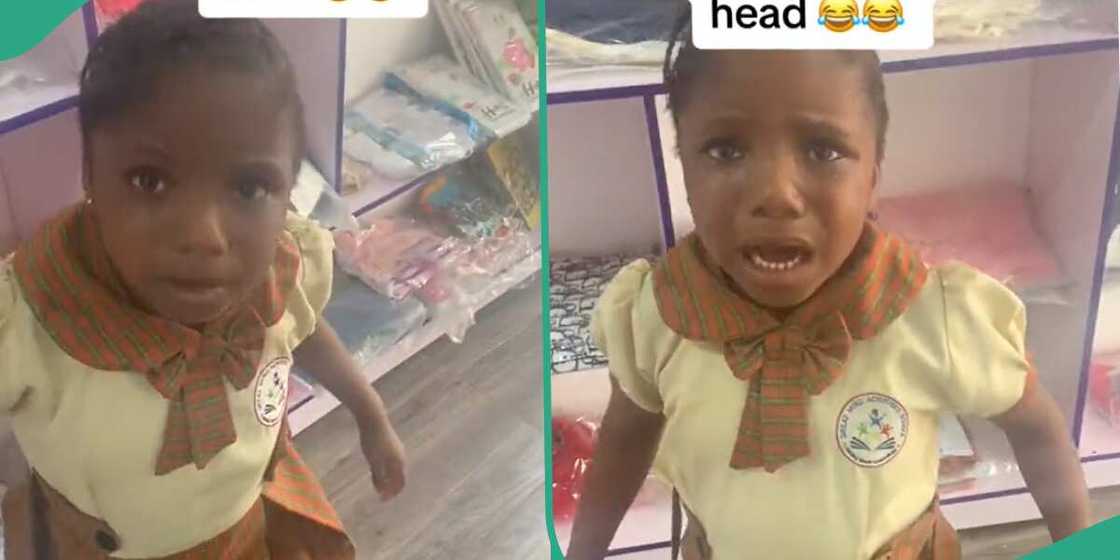 Baby cries after swallowing udala seed. Baby cries after swallowing udala seed.